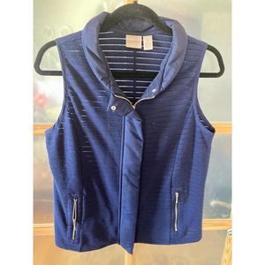 Zenergy by Chico's Navy Blue Vest Size 0